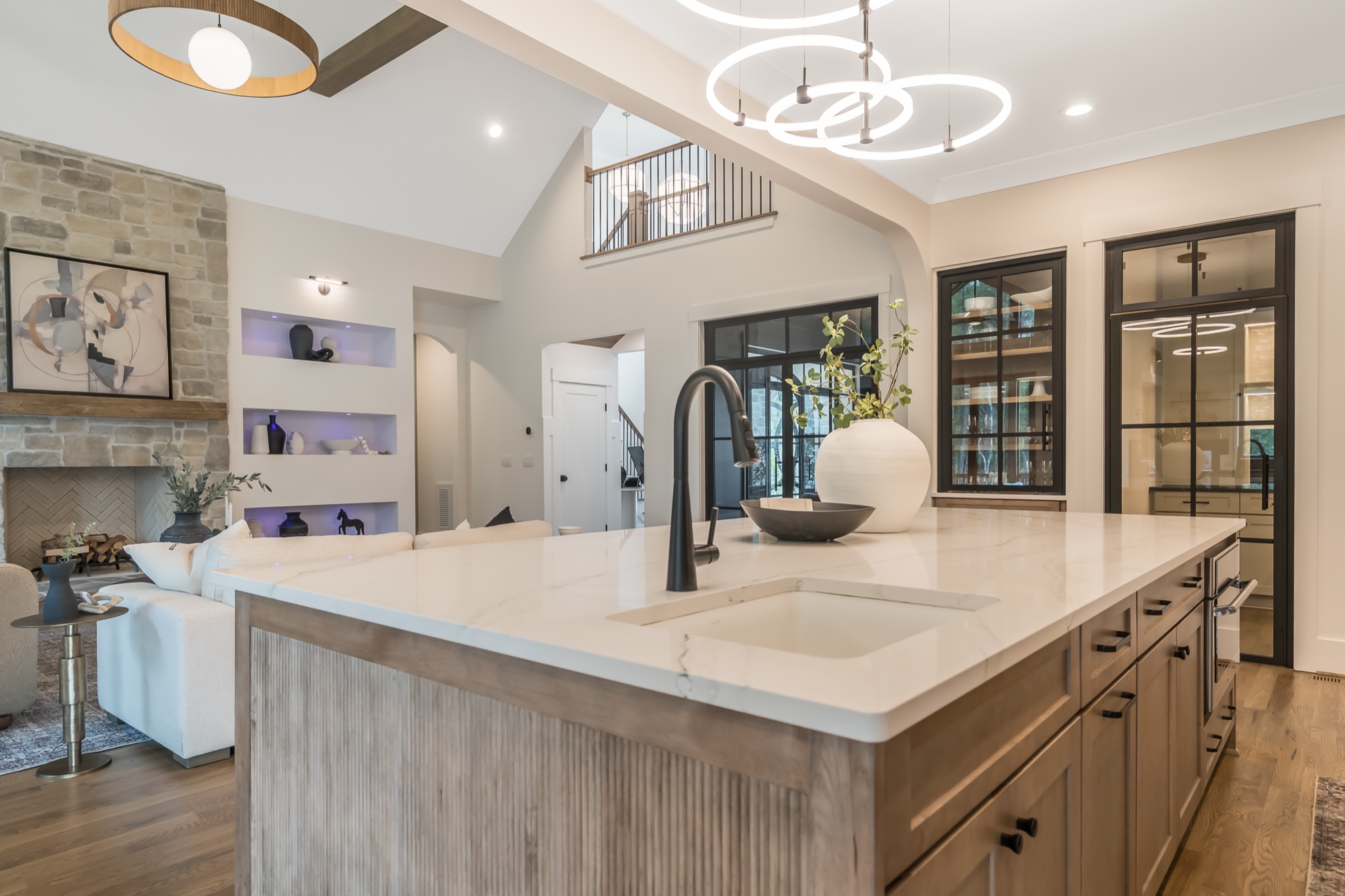 Custom home interior detail