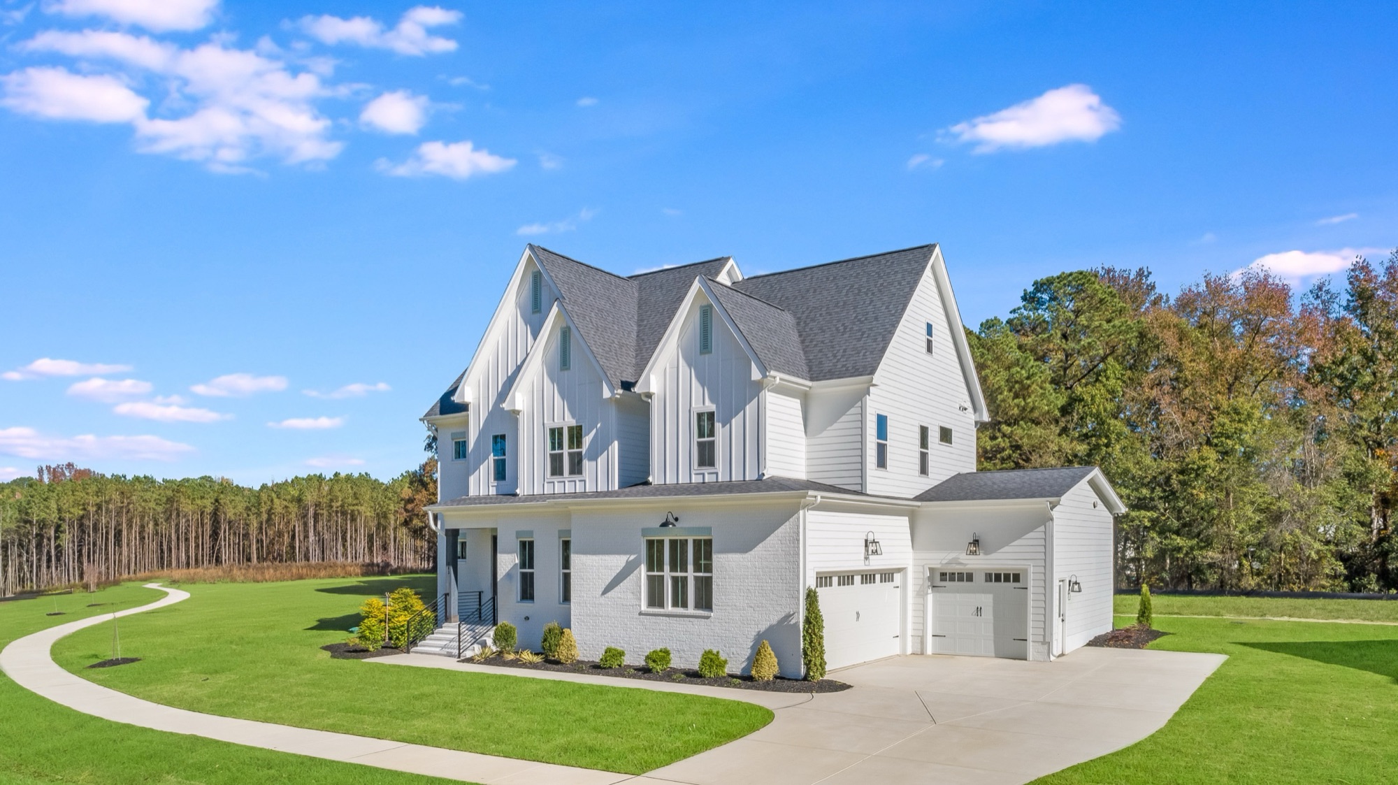A completed Gemstone custom home exterior