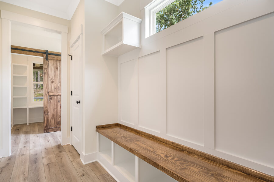 Mudroom Bench in The Emerald, a Gemstone Homes custom home