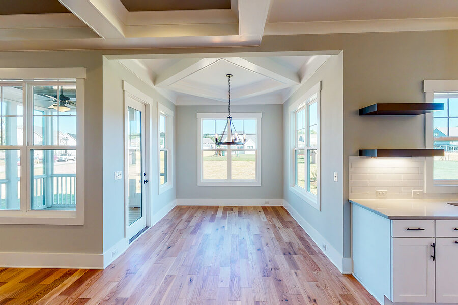 Dining Vaulted Nook in The Jasper, a Gemstone Homes custom home