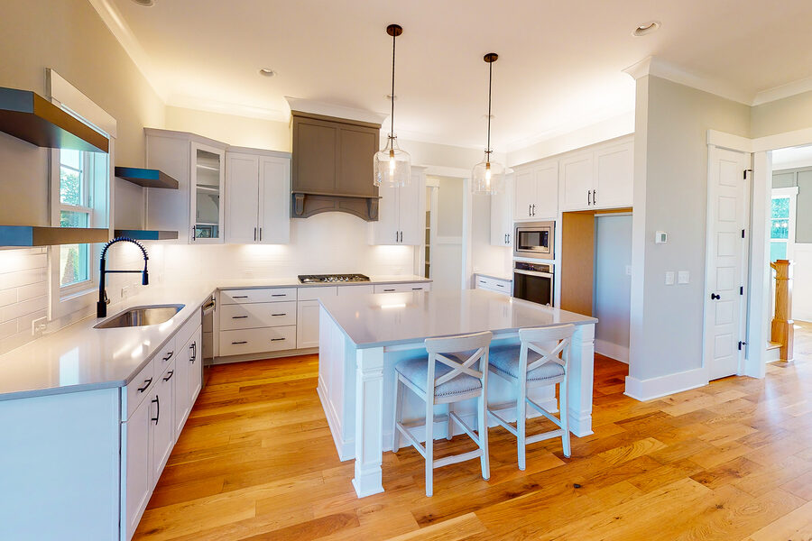 Kitchen Island in The Jasper, a Gemstone Homes custom home