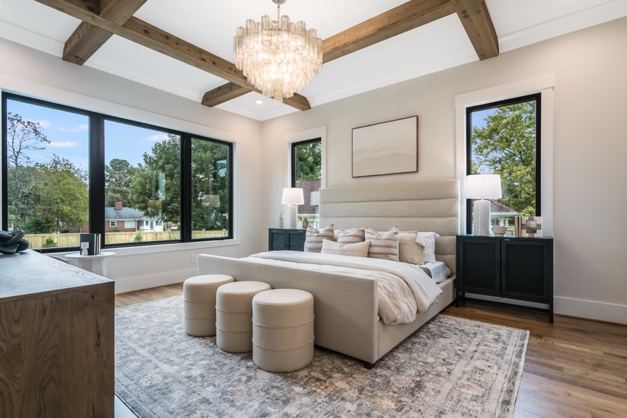 Coffered Master Bedroom