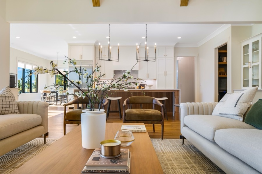 McLaurin Farms open family room and kitchen