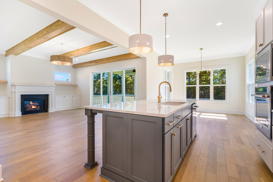 Great Room Open in The Morefield, a Gemstone Homes custom home