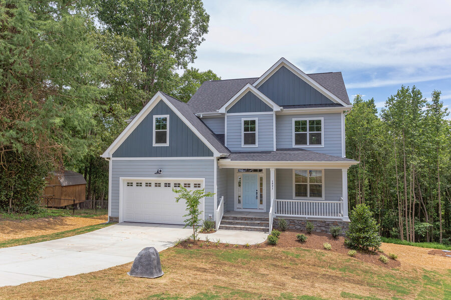 Front Elevation in Old Jade, a Gemstone Homes custom home