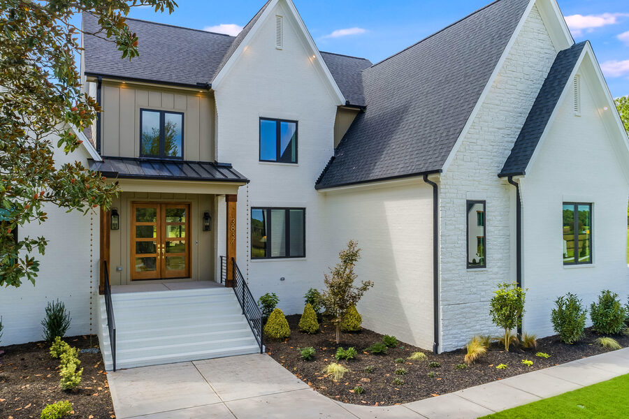 Entry Elevation in The Diamond, a Gemstone Homes custom home